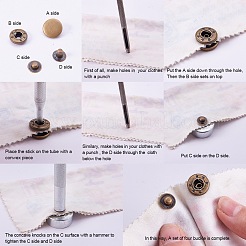 1Box Mixed Metal Jewelry Snap Fastener&nbsp;BUTT-WH0001-01