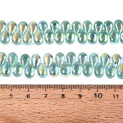 Electroplate Transparent Glass Beads Strands&nbsp;EGLA-N057-01A-03
