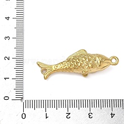 304ステンレスペンダント  魚  ゴールドカラー  38x13x3mm  穴：1.4mm&nbsp;STAS-K291-11G
