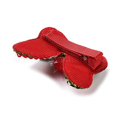 Christmas Theme Cloth Felt Fabric Alligator Hair Clip&nbsp;OHAR-R100-01F