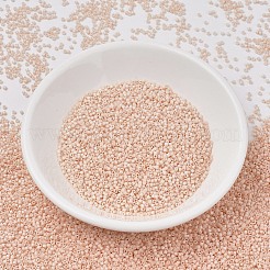 MIYUKIデリカビーズ  シリンダー  日本製シードビーズ  11/0  （db1522)マット不透明ライトピーチab  1.3x1.6mm  穴：0.8mm  約20000個/袋  100 G /袋&nbsp;SEED-J020-DB1522