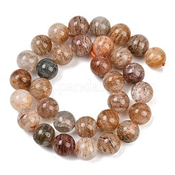 Natural Multilayer Lodolite Quartz Beads Strands&nbsp;G-Z133-A02-12mm-02