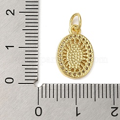 Rack Plating Brass Micro Pave Cubic Zirconia Pendants&nbsp;KK-P279-11G