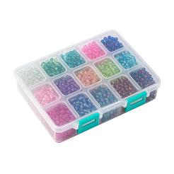 Spray Painted Crackle Glass Beads Strands&nbsp;CCG-JP0001-03A
