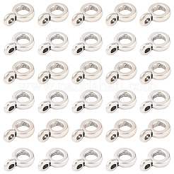 チベット風チャームベイル  保釈ビーズ  ロンデル  アンティークシルバー  6.5x2mm  穴：2mm  内径：3mm  100個/セット&nbsp;TIBE-YW0001-92A