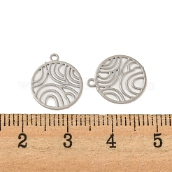 Brass Etched Metal Embellishments Charms&nbsp;KKC-D001-19P