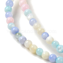 Ice Cream Color Dyed Natural Freshwater Shell Beads Strands&nbsp;X1-SHEL-G018-01B
