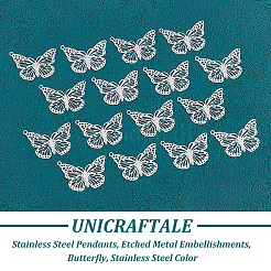 60Pcs 304 Stainless Steel Pendants&nbsp;STAS-UN0041-63