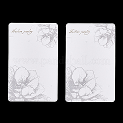 長方形の花のイヤリングのディスプレイ カード  ゲインボロ  14.2x8.9x0.04cm  穴：2mm&nbsp;CDIS-P007-B03