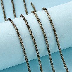 アイアン製ポップコーンチェーン  溶接されていない  鉛フリーとニッケルフリー  スプールで  アンティークブロンズカラー  チェーン  溶接されていない  厚さ2.5mm  約328.08フィート（100m）/ロール&nbsp;CHC001Y-AB