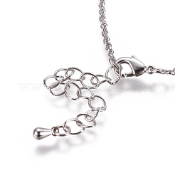 Brass Rolo Chain Necklaces Making&nbsp;MAK-L025-04P
