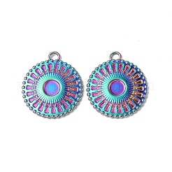 Ion Plating(IP) 304 Stainless Steel Pendant Cabochon Settings&nbsp;STAS-C066-13M