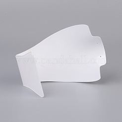 有機ガラスジュエリーイヤリングとネックレスバストディスプレイ  ホワイト  15x11x7.25cm&nbsp;ODIS-G013-01