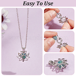 8Pcs Brass Bead Cage Pendants&nbsp;KK-UN0003-66A