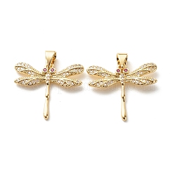 Eco-Friendly Brass Clear Micro Pave Cubic Zirconia Pendants&nbsp;KK-G405-01G-RS