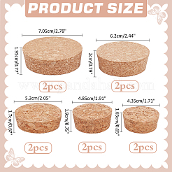 10Pcs 5 Styles Cork Bottle Stoppers&nbsp;AJEW-NB0006-07