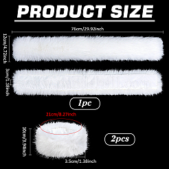 1Pc Imitation Fox Fur Collar&nbsp;AJEW-PH0009-24B