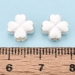 Saint Patrick's Day 925 Sterling Silver Frosted Beads&nbsp;STER-T008-34S