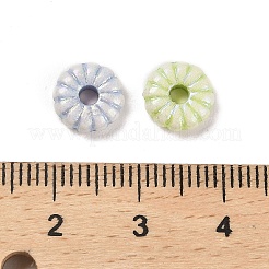 プラスチックビーズ  花  ミックスカラー  8.5x3mm  穴：2mm  2083個/ 500g&nbsp;KY-B004-11F