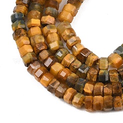 Natural Tiger Quartz Beads Strands&nbsp;G-G345-C11-2x4mm