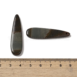天然ピカソジャスパーペンダント  ティアドロップチャーム  45.5x12x4mm  穴：1.2mm&nbsp;G-Q161-08A