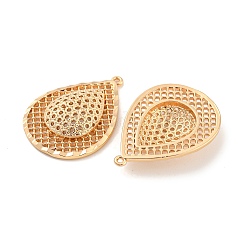Rack Plating Brass Hollow Pendants&nbsp;KK-P244-10KCG