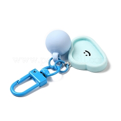 Cartoon Smiling Face Acrylic Pendant Keychain&nbsp;LS-KEYC-D017-01C