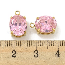 PVD Vacuum Plating 304 Stainless Steel Pendants Cubic Zirconia Pendants&nbsp;STAS-L278-009P-A02