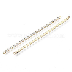 Brass Micro Cubic Zirconia Chain Links Connectors&nbsp;X-KK-N231-134-NF