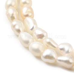 天然養殖淡水パールビーズ連売り  ライス  グレードA +  古いレース  2~3mm  穴：0.6mm  約86~87個/連  13.58''~13.78''（34.5~35センチメートル）&nbsp;PEAR-I007-01K-02A