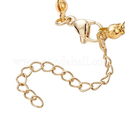 Christmas Glass & Baking Paint Pearlized Glass Pearl Round Beaded Bracelets for Women&nbsp;BJEW-JB12441-03