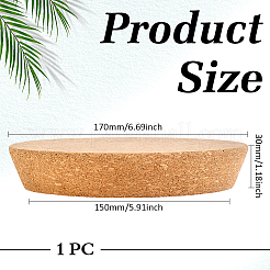 コルク栓  ボトルタンピオン  淡い茶色  30x150~171mm&nbsp;AJEW-WH0696-365