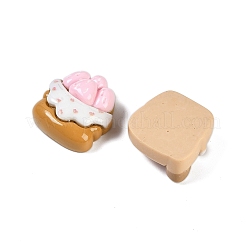 樹脂カボション  模造食品  混合図形  ミックスカラー  17.5~19.5x15.5~20.5x8~9.5mm&nbsp;RESI-H166-04