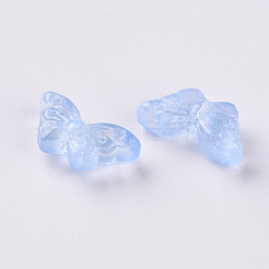 Transparent Spray Painted Glass Beads&nbsp;GLAA-S190-018F-02