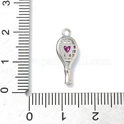 Brass Micro Pave Cubic Zirconia Pendants&nbsp;KK-I476-27P-01