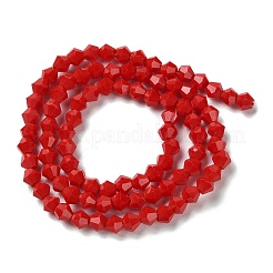 Opaque Solid Color Imitation Jade Glass Beads Strands&nbsp;GLAA-F029-P4mm-02