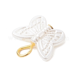 ABS Imitation Pearl Butterfly Charms&nbsp;PALLOY-MZ00846