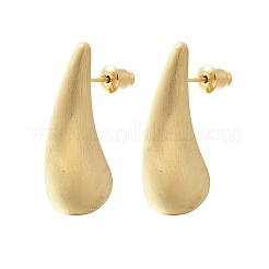 Teardrop Brass Stud Earrings&nbsp;EJEW-A121-04G