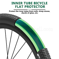 2ロール TPU マウンテンバイクタイヤライナー パンク防止ベルト  ライム  38x1mm&nbsp;AJEW-DC0003-49