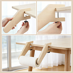 木製の吊り下げ式トイレットペーパーホルダー  モカシン  23.5x8.5x16cm&nbsp;AJEW-WH0481-705