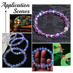 Synthetic Moonstone Beads Strands&nbsp;G-AR0002-40G