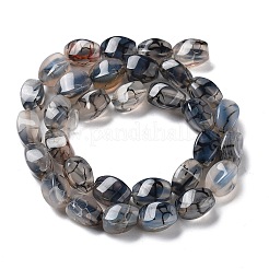 Natural Dragon Veins Agate Beads Strands&nbsp;G-G172-01V