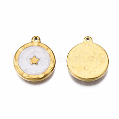 304 Stainless Steel Pendants&nbsp;STAS-S080-053G-NR