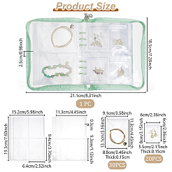 PVC Loose Leaf Jewelry Storage Bag&nbsp;ODIS-WH0038-90A