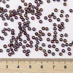 MIYUKIラウンドロカイユビーズ  日本製シードビーズ  （rr3749)派手な裏地オールドローズ  8/0  3mm  穴：1mm  約422~455PCS /ボトル  10 G /ボトル&nbsp;SEED-JP0009-RR3749