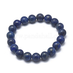 天然ラピスラズリビーズストレッチブレスレット  染め  ラウンド  2-1/8インチ〜2-3/8インチ（5.5~6cm）  ビーズ：8mm&nbsp;X-BJEW-K212-B-047