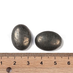 天然パイライトカボション  オーバル  20~20.8x15~15.5x5.8~6.5mm&nbsp;G-B080-01A-15