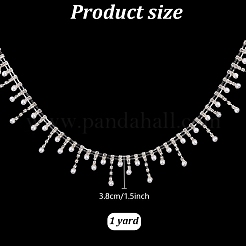 タッセルラインストーンカップチェーン1個  合金ストラスチェーン  ジュエリーガーネット作り用  38mm  1ヤード/個&nbsp;DIY-AN0001-25