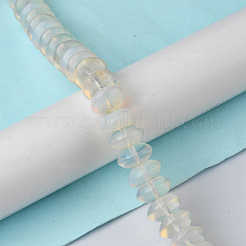 オパールビーズ連売り  ソーサービーズ  ロンデル  12x5.5~6.5mm  穴：1.2mm  約33個/連  7.80~8.82インチ（19.8~22.4cm）&nbsp;G-F743-05J