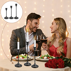 3Pcs 3 Styles Metal Candle Holder Sets&nbsp;DIY-WA0001-37G